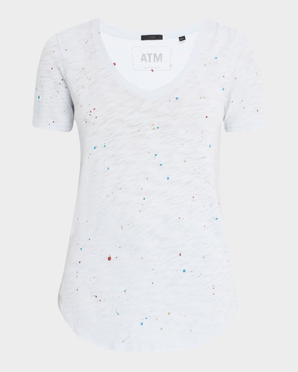 Slub Jersey Splatter Classic Short-Sleeve T
